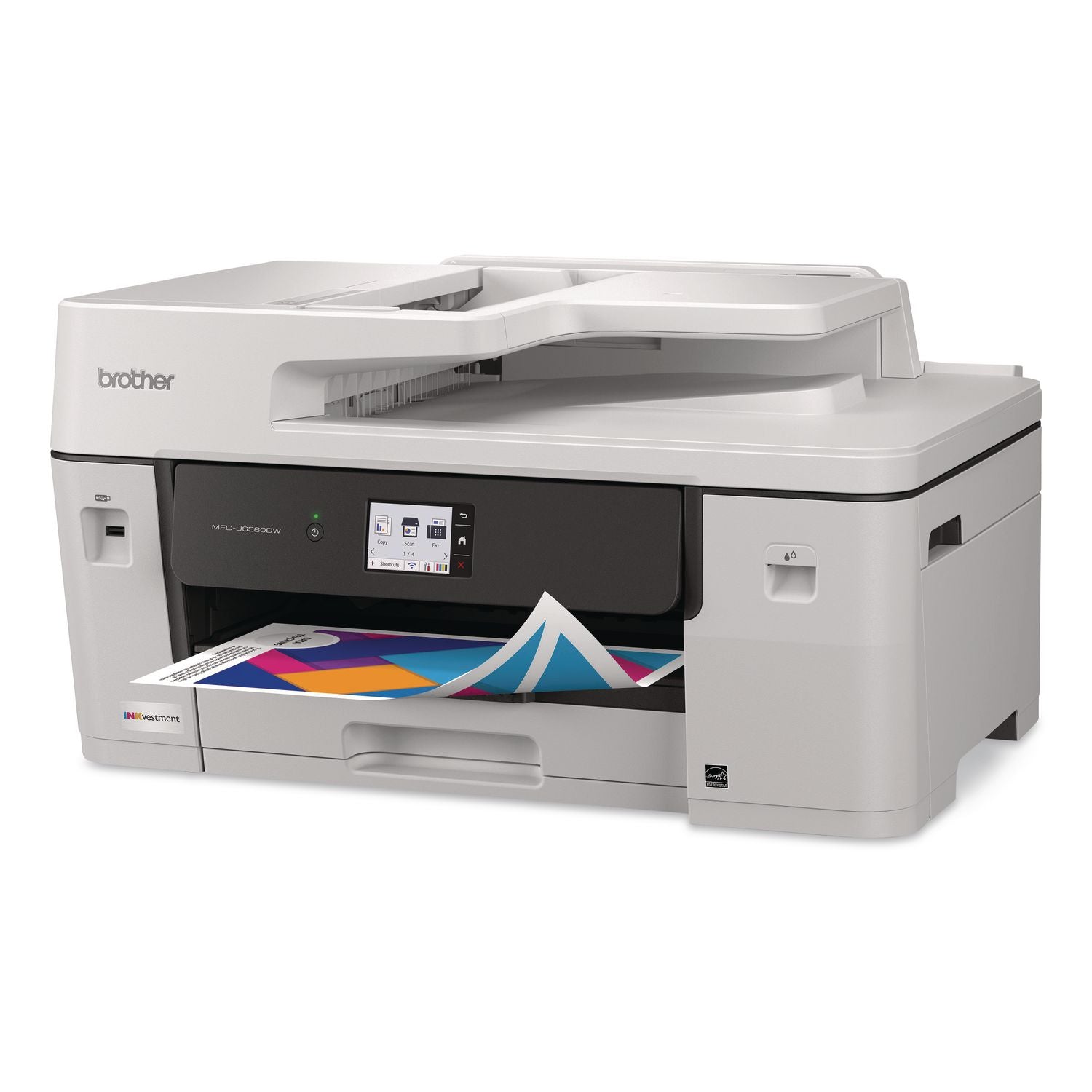 MFC-J6560DW Inkvestment AIO Printer, Copy/Fax/Print/Scan