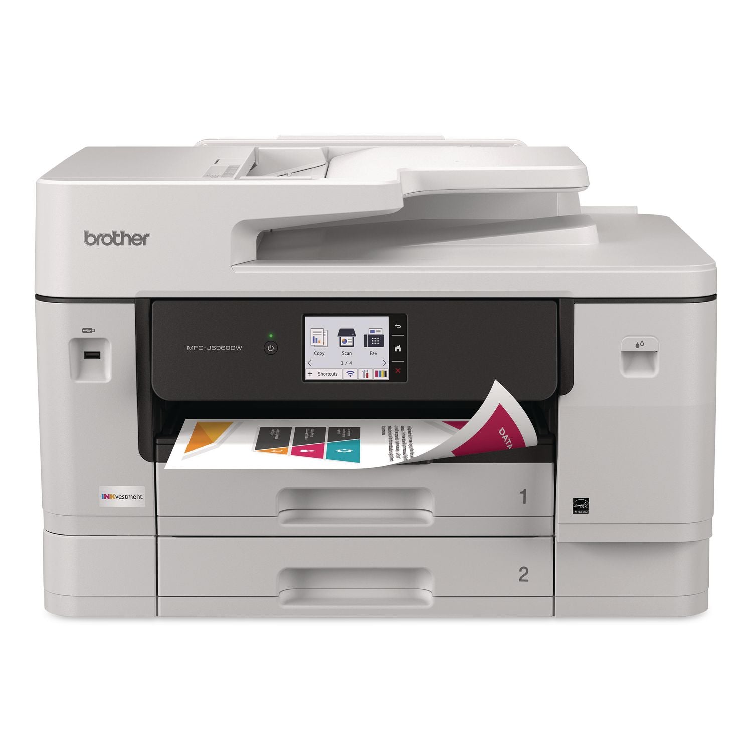 MFC-J6960DW Inkvestment Color AIO Printer, Copy/Fax/Print/Scan