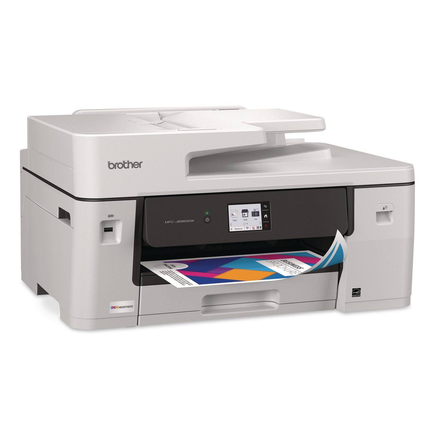 MFC-J6560DW Inkvestment AIO Printer, Copy/Fax/Print/Scan