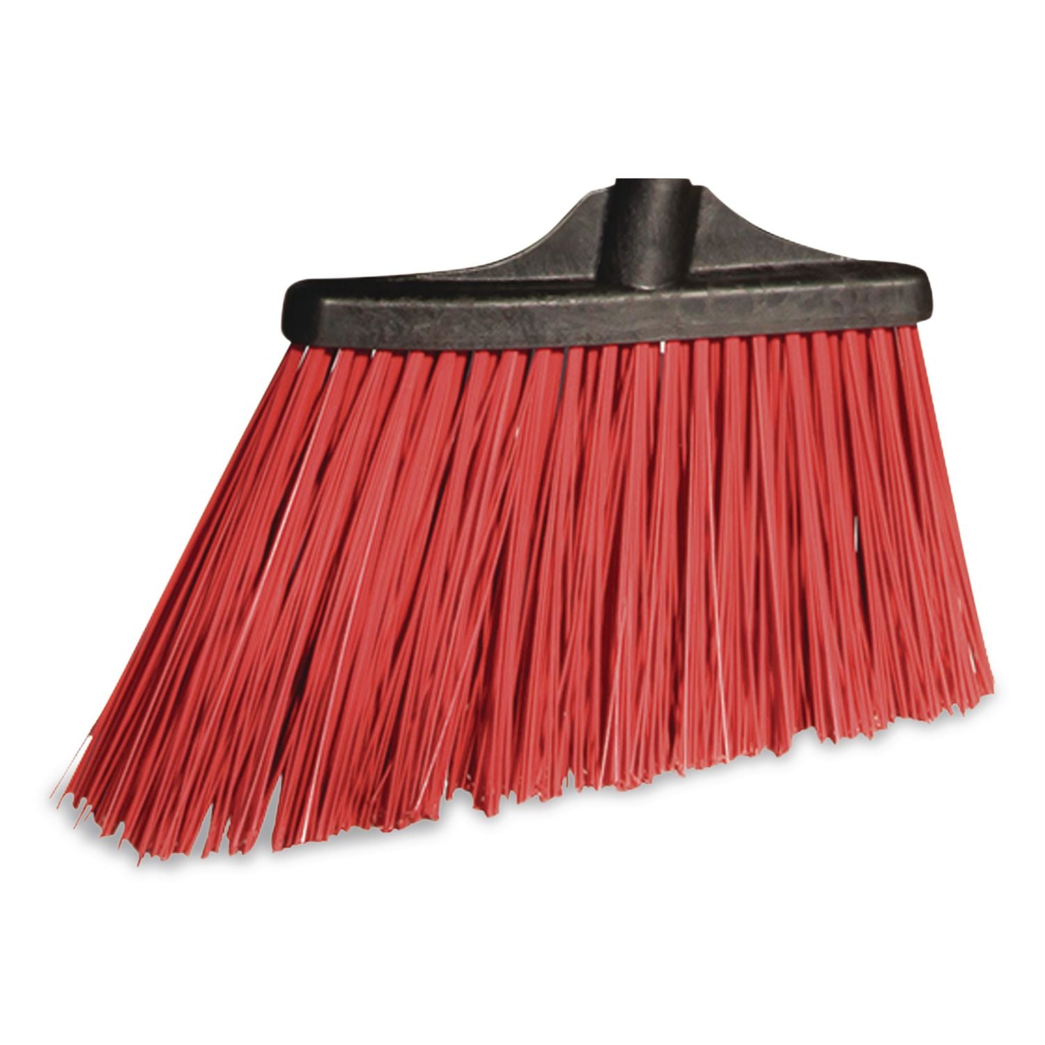 Maxistrong Angle Broom, 56" Length, Black, 6/Carton