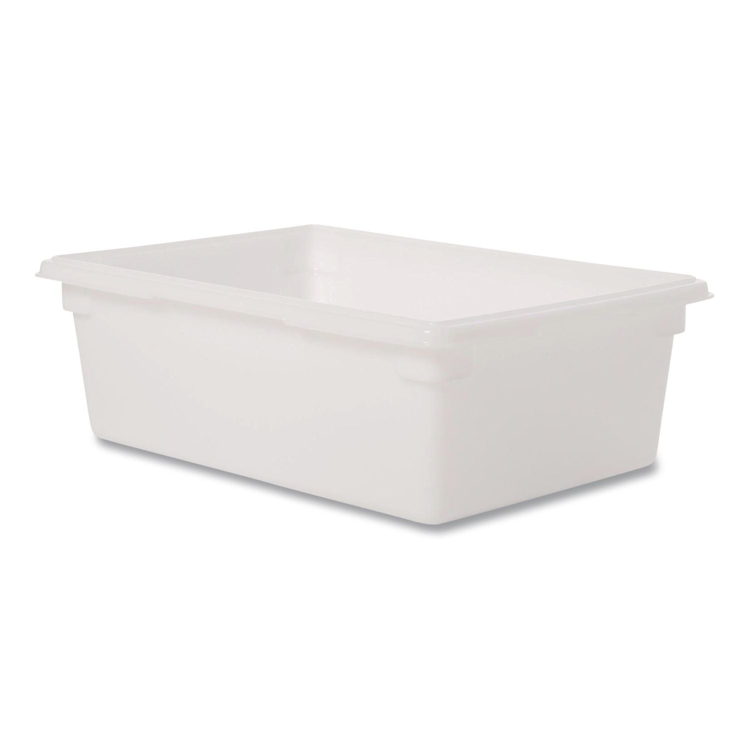 Food/Tote Boxes, 12.5 Gal, 18 X 9 X 9, Plastic, White