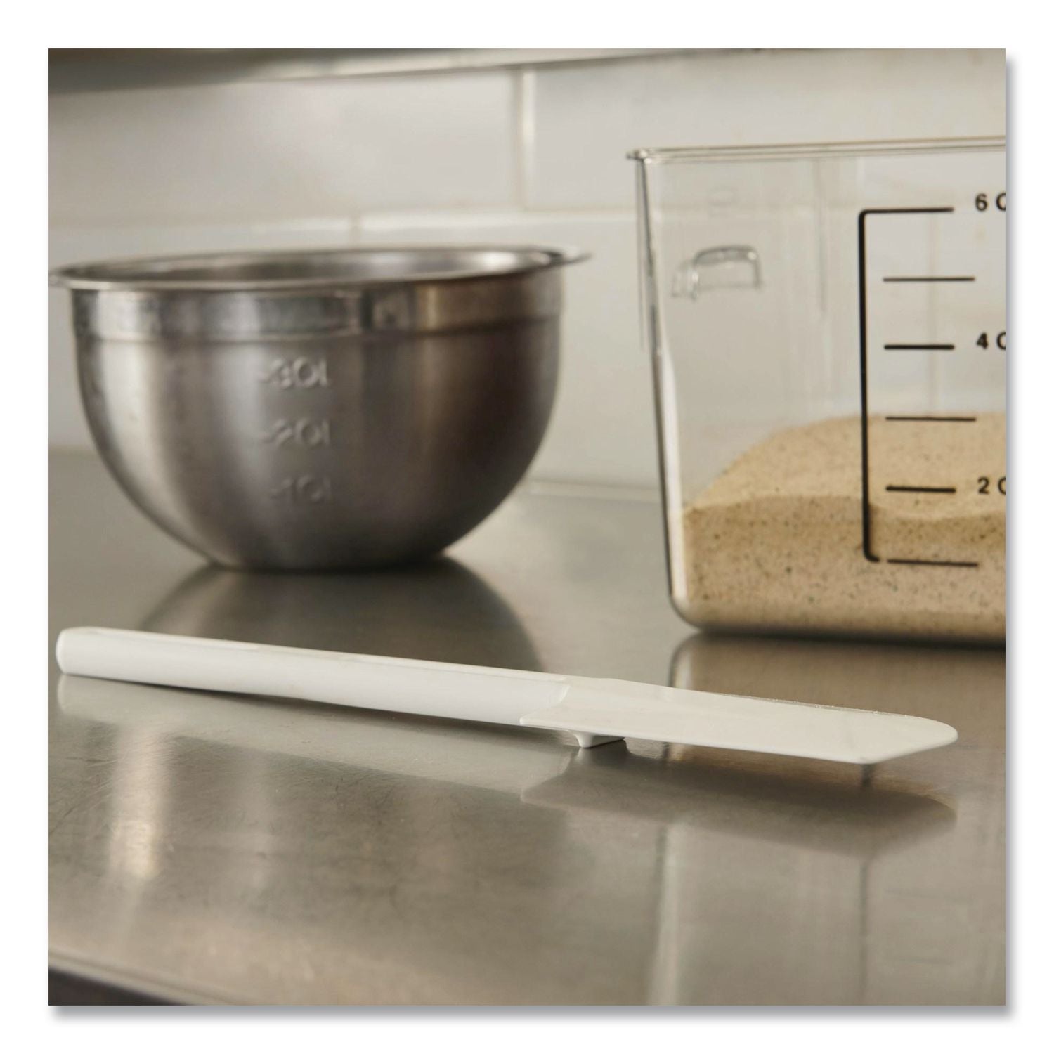 Spacesaver Square Containers, 6 Qt, 8.8 X 8.75 X 7, Plastic, Clear