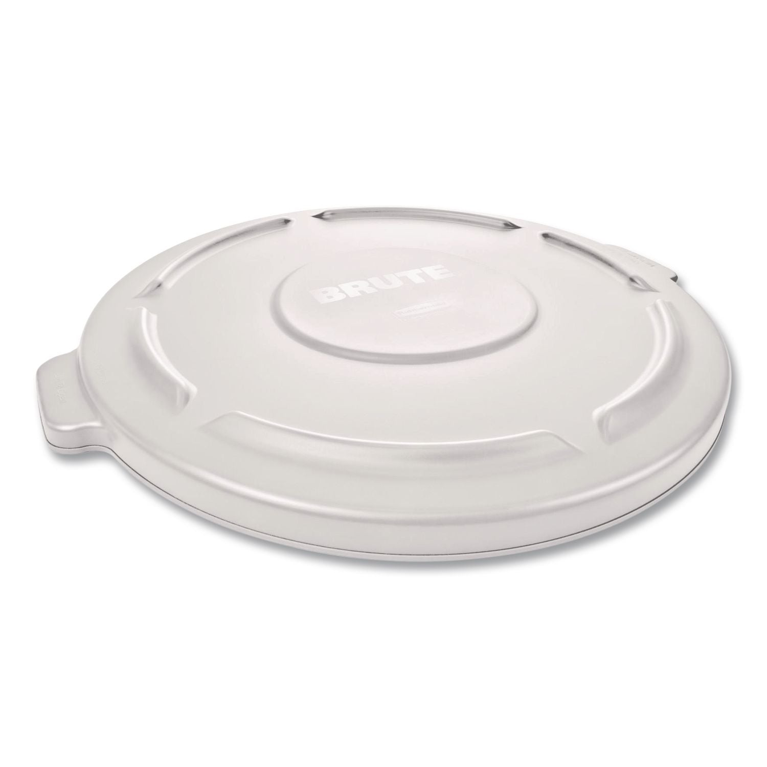 BRUTE Self-Draining Flat Top Lids, 19.88" Diameter X 1.8"H, White