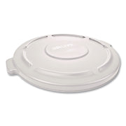 BRUTE Self-Draining Flat Top Lids, 19.88" Diameter X 1.8"H, White