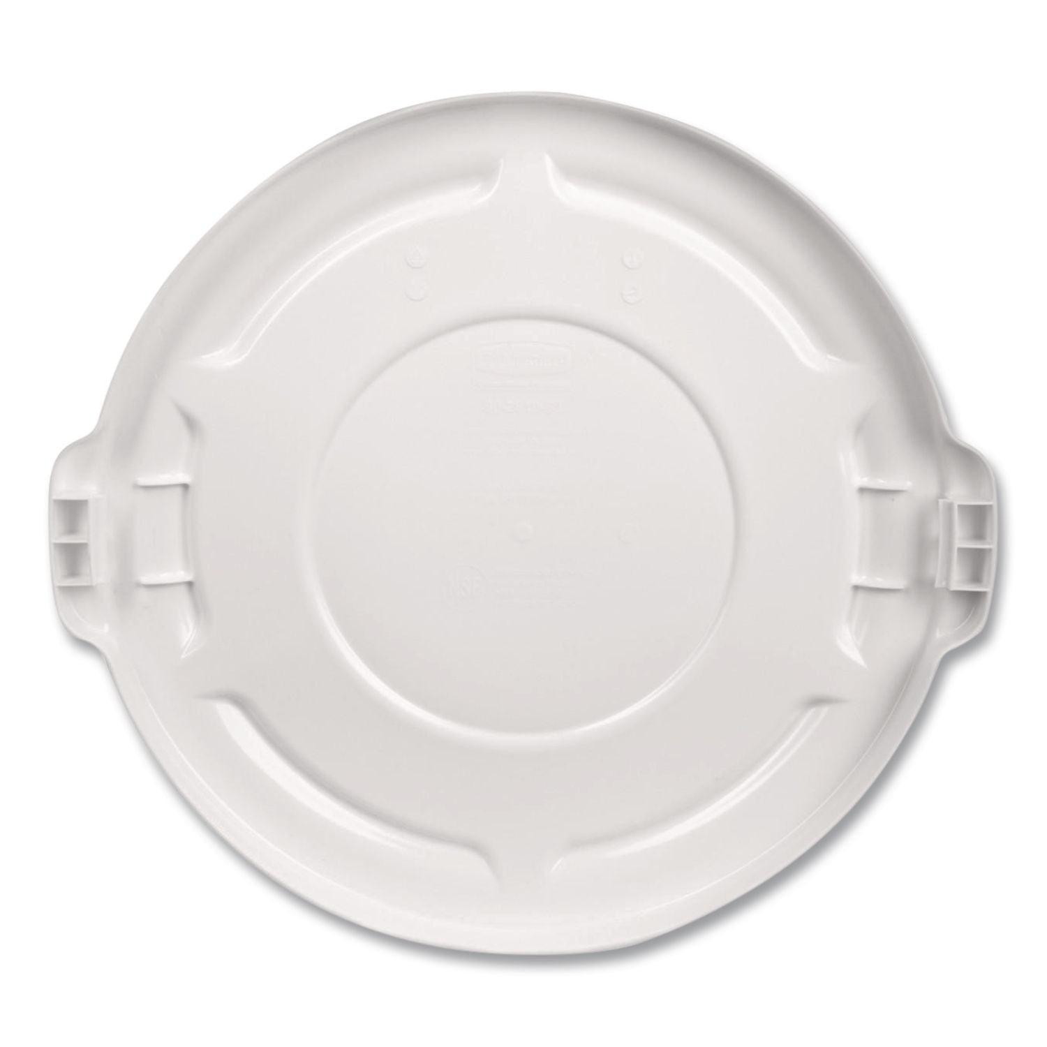 BRUTE Self-Draining Flat Top Lids, 19.88" Diameter X 1.8"H, White