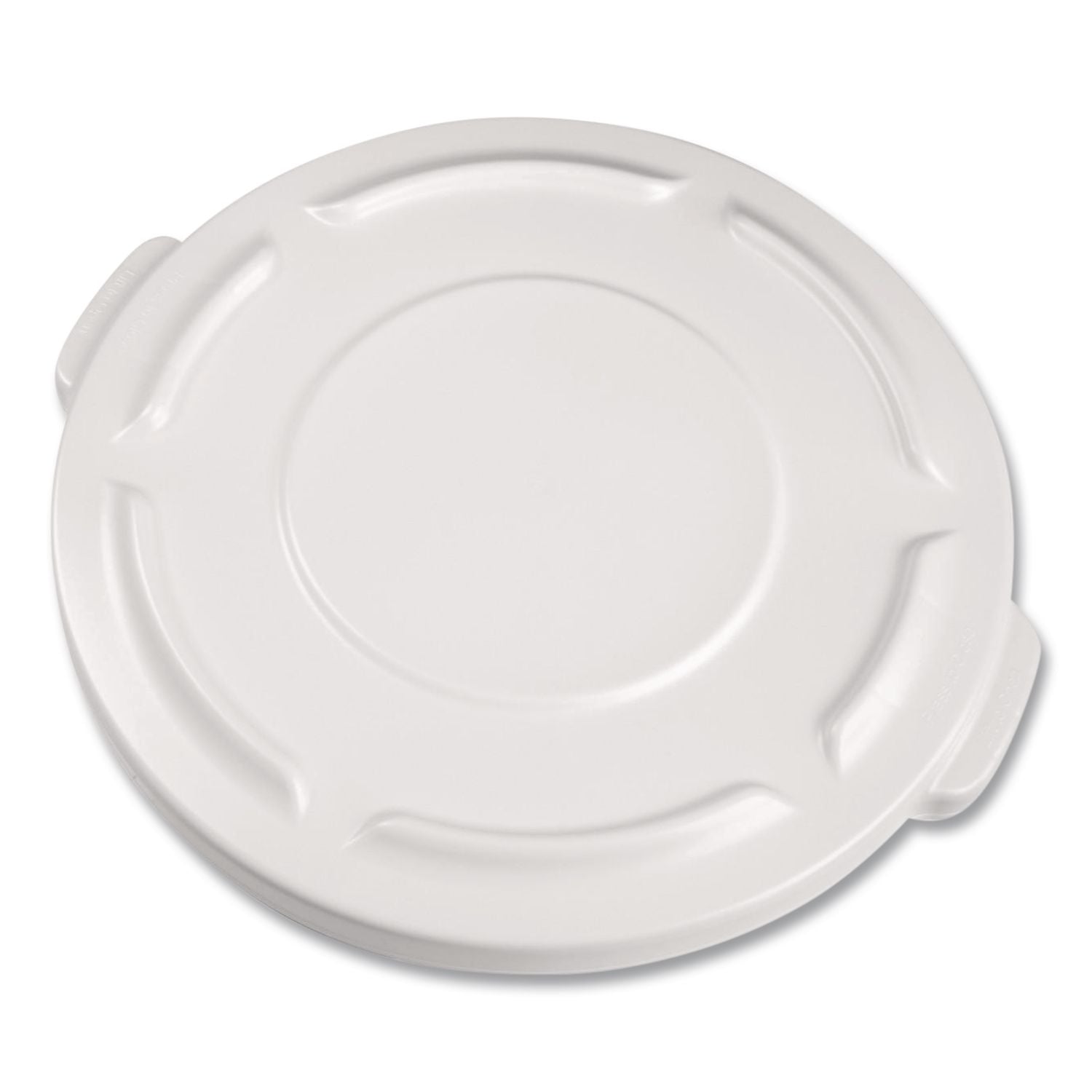 BRUTE Self-Draining Flat Top Lids, 19.88" Diameter X 1.8"H, White