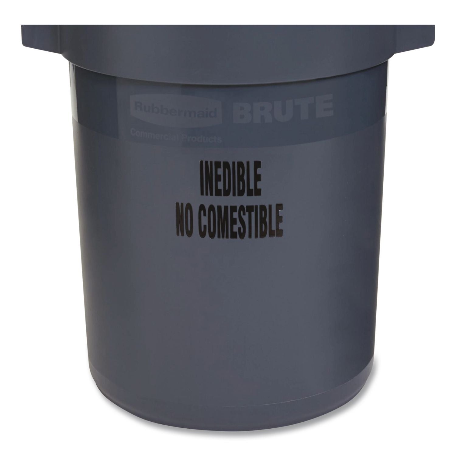 Food Handling BRUTE Container, 32 Gal, Resin, Gray