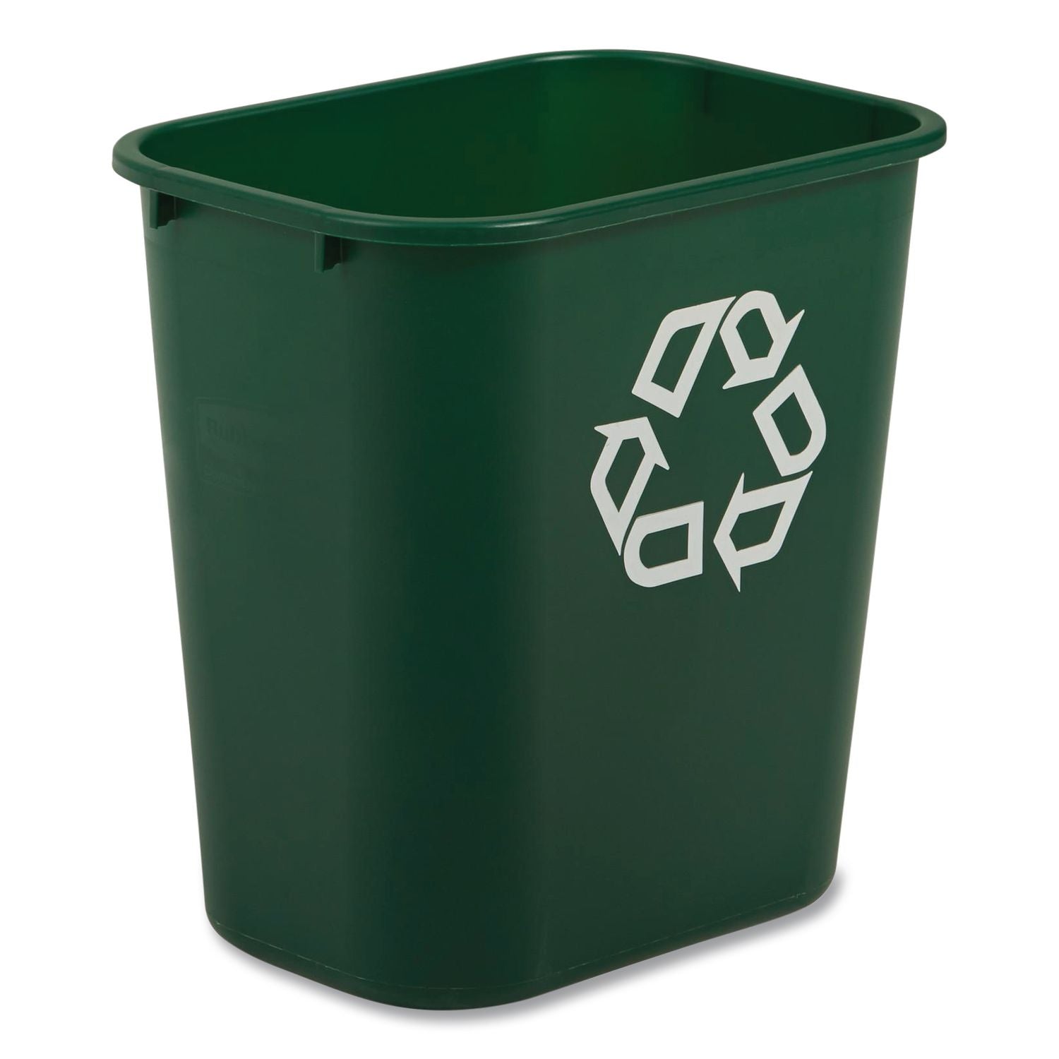 Deskside Recycling Container, 28 Qt Resin, Green