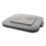 Square BRUTE Lid, 22 X 24 X 2.5, Gray
