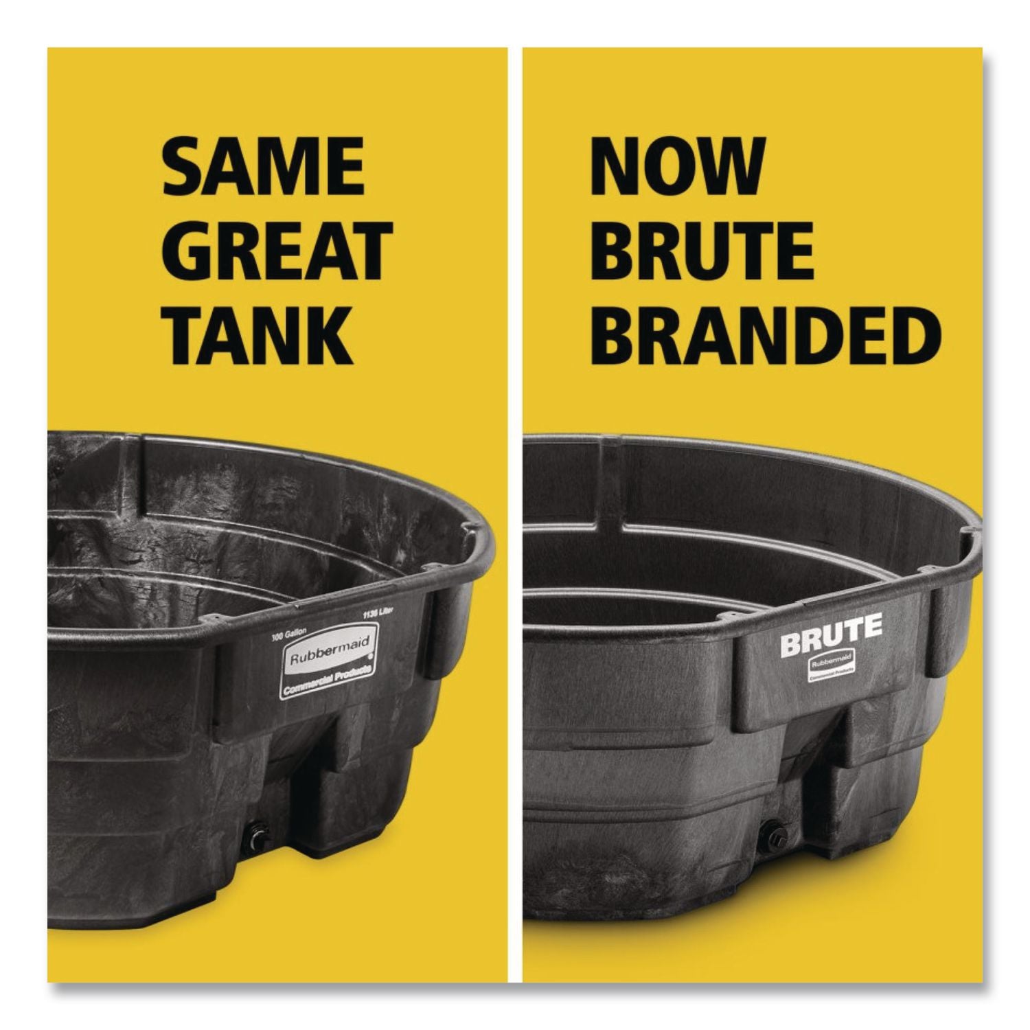 Brute Stock Tank, 300 Gal, Black