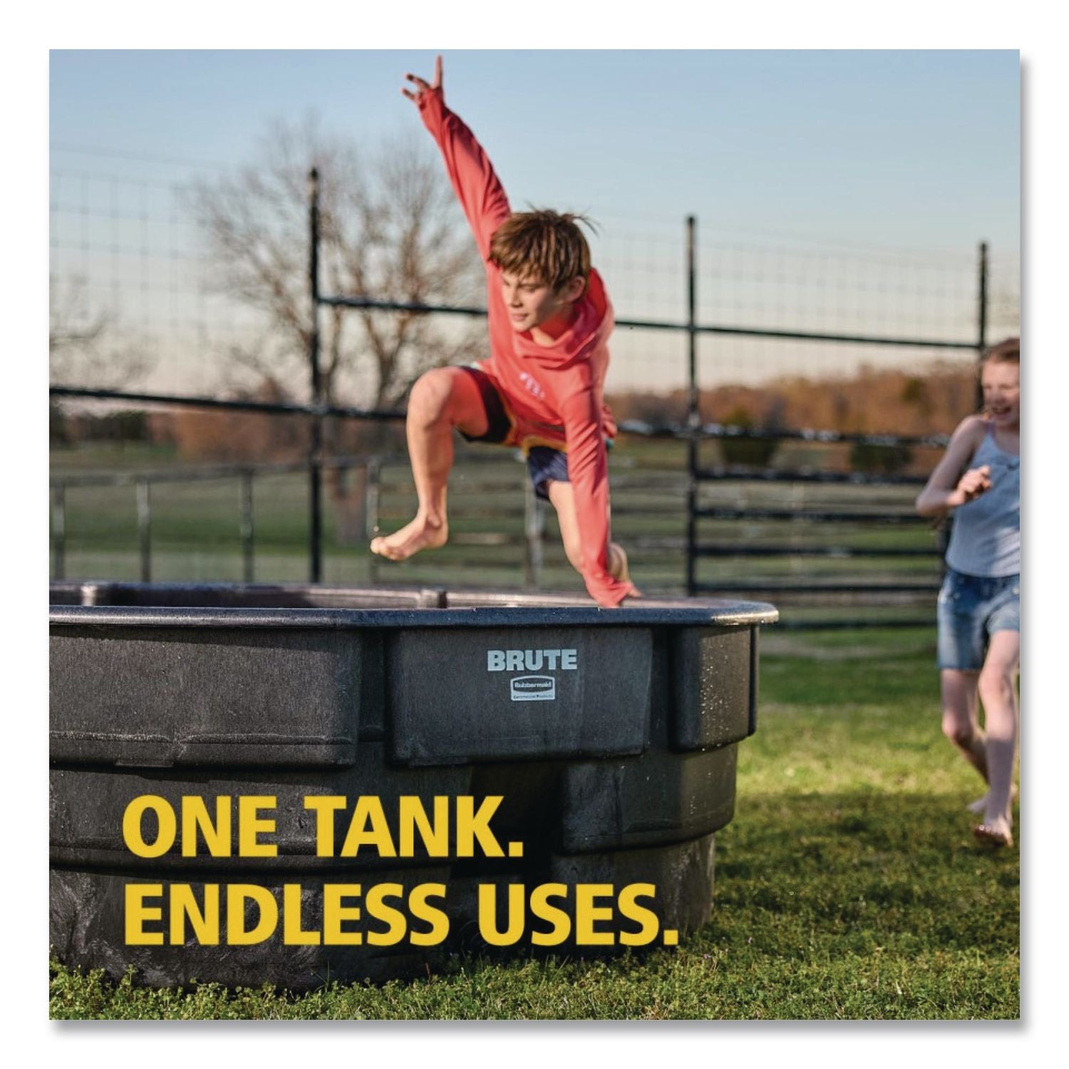 Brute Stock Tank, 300 Gal, Black