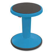 Hierarchy Grow Stool, Short, Backless, Supports Up To 250 Lbs, 14" To 18" Seat Height, Blue Seat, Blue Base