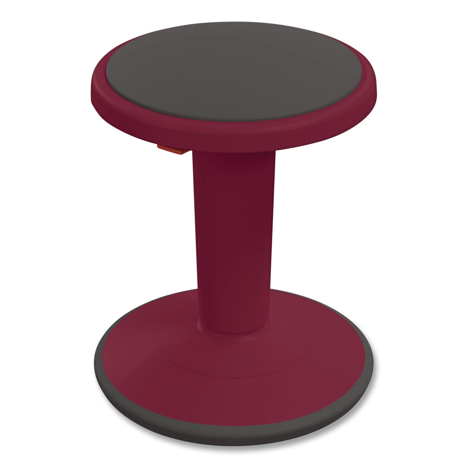 Hierarchy Grow Stool, Short, Backless, Supports Up To 250 Lbs, 14" To 18" Seat Height, Currant Seat, Currant Base