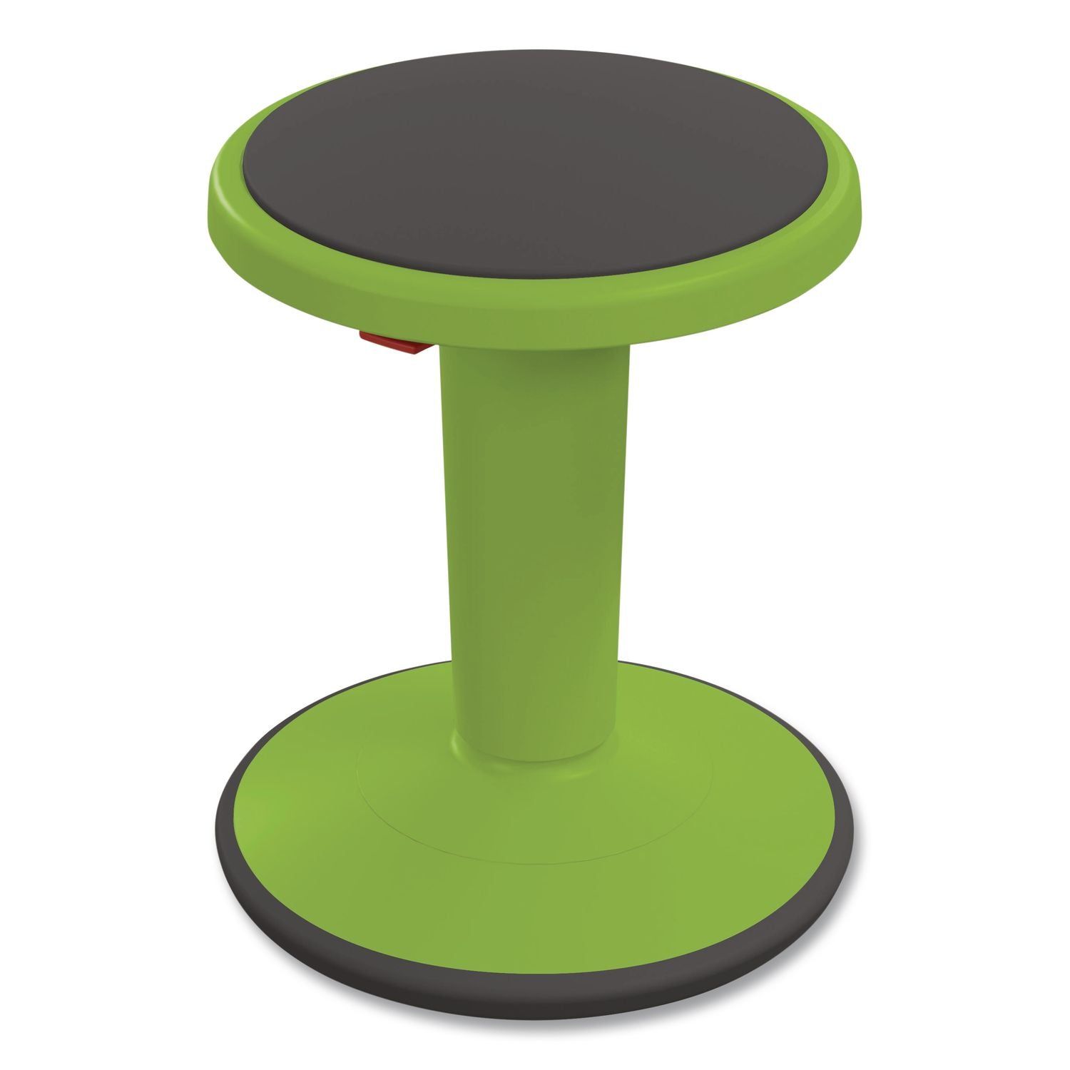 Hierarchy Grow Stool, Short, Backless, Supports Up To 250 Lbs, 14" To 18" Seat Height, Green Seat, Green Base