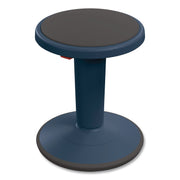 Hierarchy Grow Stool, Short, Backless, Supports Up To 250 Lbs, 14" To 18" Seat Height, Navy Seat, Navy Base