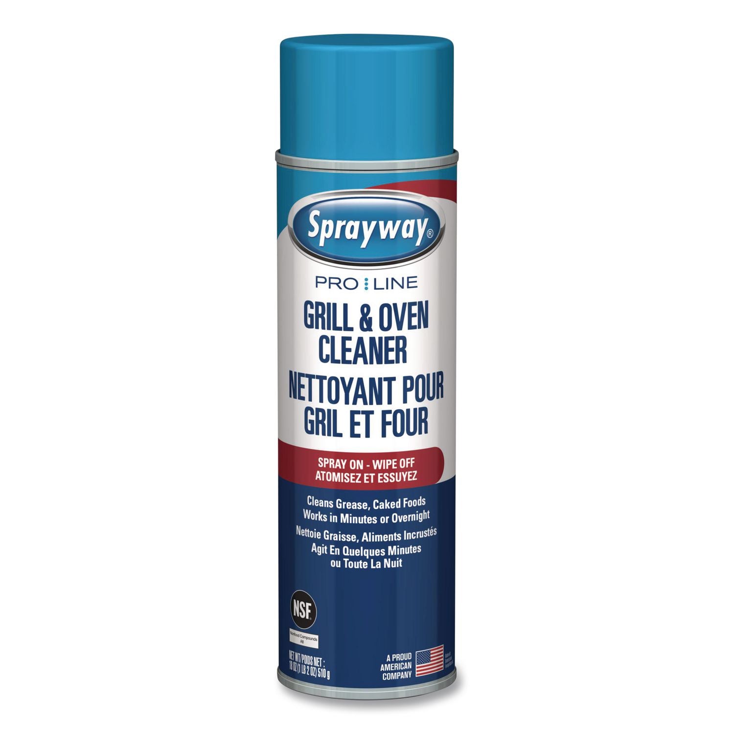 Grill And Oven Cleaner, 18 Oz Aerosol Spray, 12/Carton