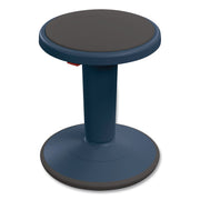 Hierarchy Grow Stool, Tall, Backless, Supports Up To 250 Lbs, 17" To 24" Seat Height, Navy Seat, Navy Base