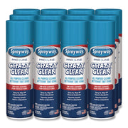 Crazy Clean, Unscented, 19 Oz Aerosol Spray, 12/Carton