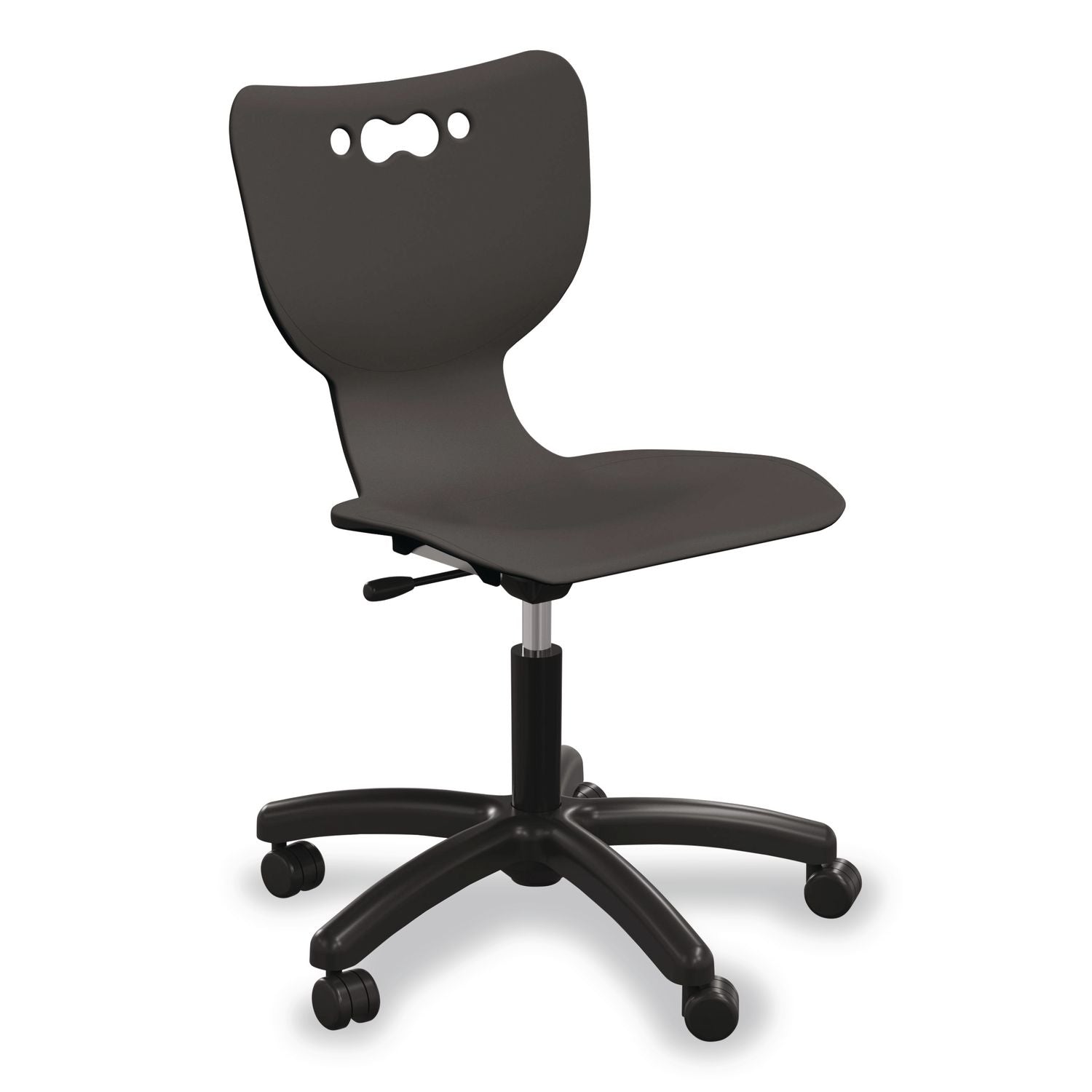 Hierarchy Five-Star Chair, Supports Up To 250 Lbs, 21.68" Seat Height, Black Seat, Black Back, Black Base