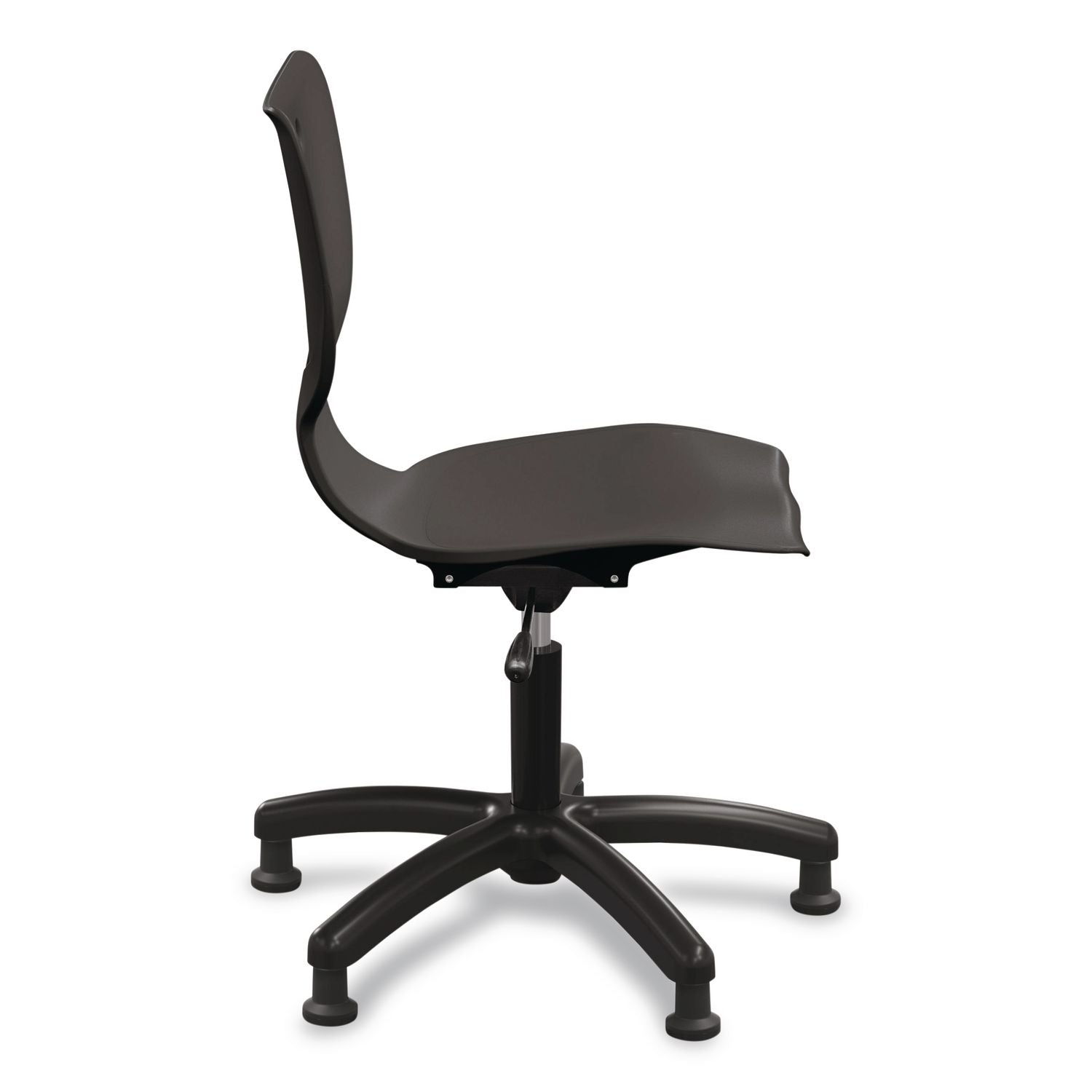 Hierarchy Five-Star Chair, Supports Up To 250 Lbs, 21.68" Seat Height, Black Seat, Black Back, Black Base