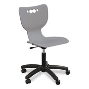 Hierarchy Five-Star Chair, Supports Up To 250 Lbs, 21.68" Seat Height, Gray Seat, Gray Back, Black Base