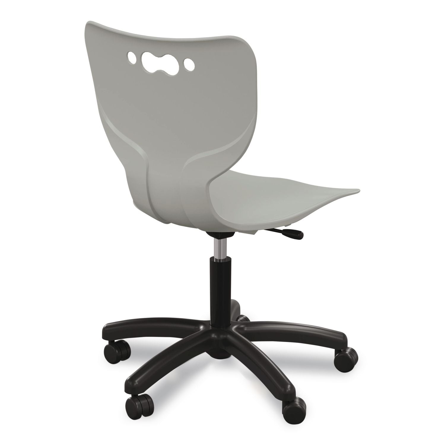 Hierarchy Five-Star Chair, Supports Up To 250 Lbs, 21.68" Seat Height, Gray Seat, Gray Back, Black Base