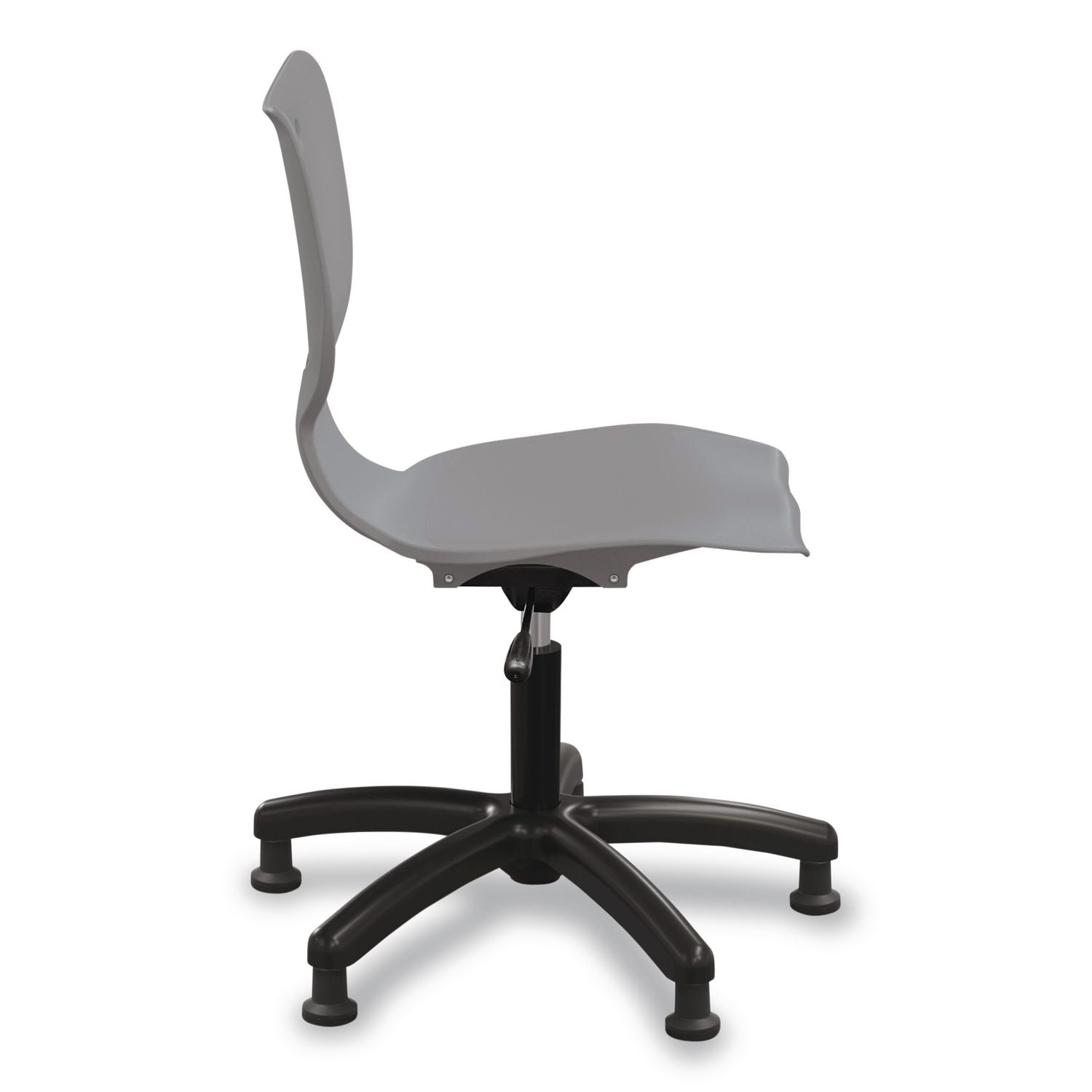Hierarchy Five-Star Chair, Supports Up To 250 Lbs, 21.68" Seat Height, Gray Seat, Gray Back, Black Base
