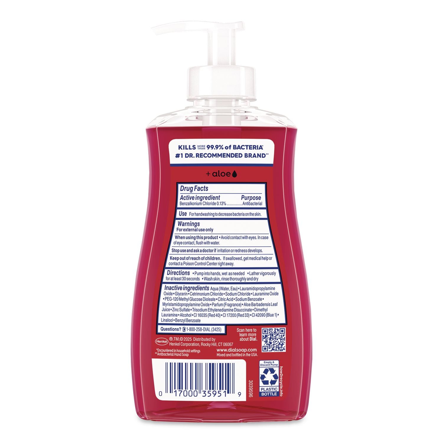 Antibacterial Liquid Hand Soap, Limited Edition, Frosted Cranberry And Pine Scent, 11 Oz Pump Bottle