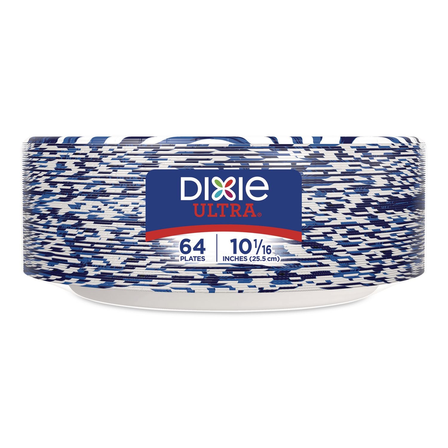 Paper Plate With Flex-Proof Technology, 10" Dia, Multicolor, 64/Pack