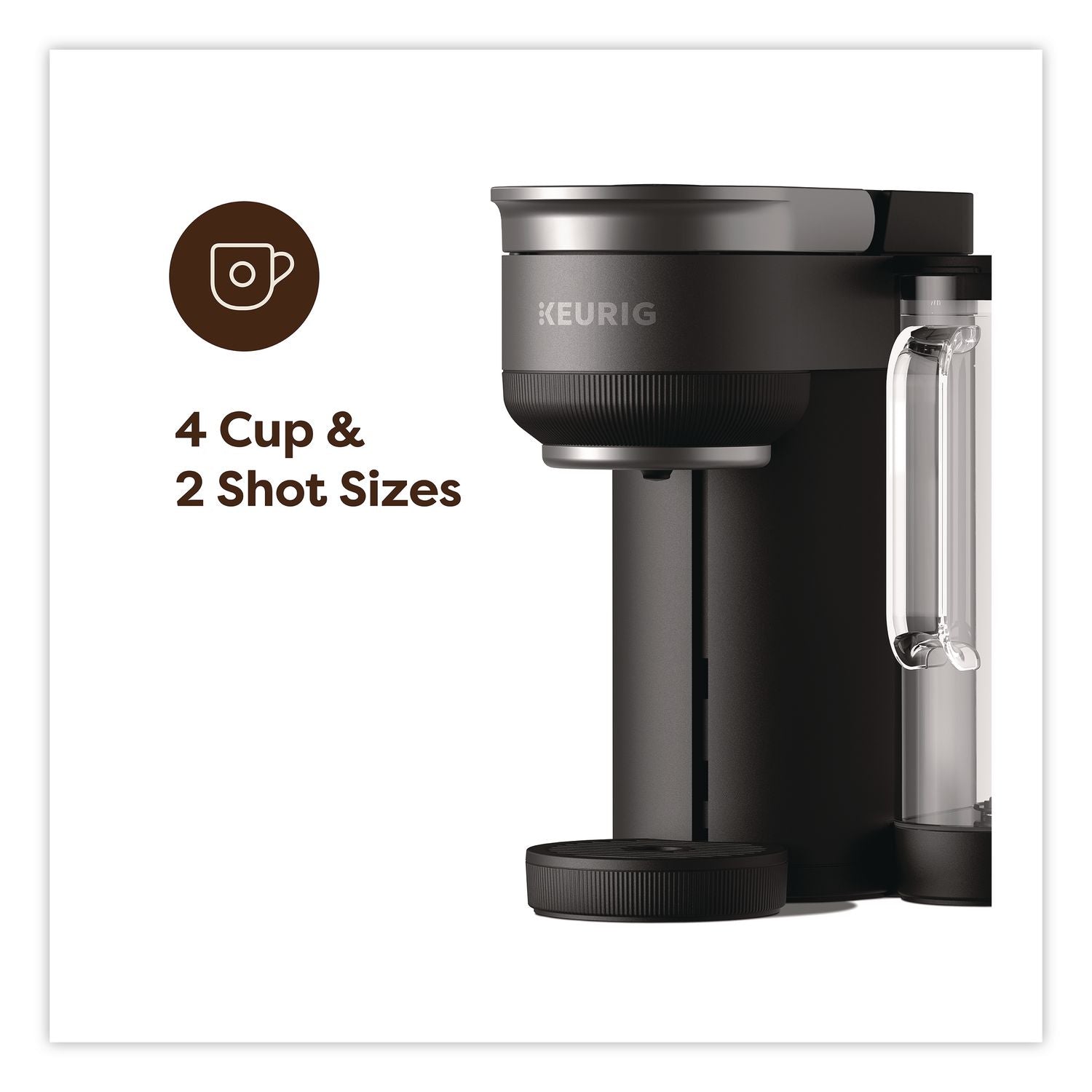 K-Crema 9-Cup Single Serve Coffee Maker, Black