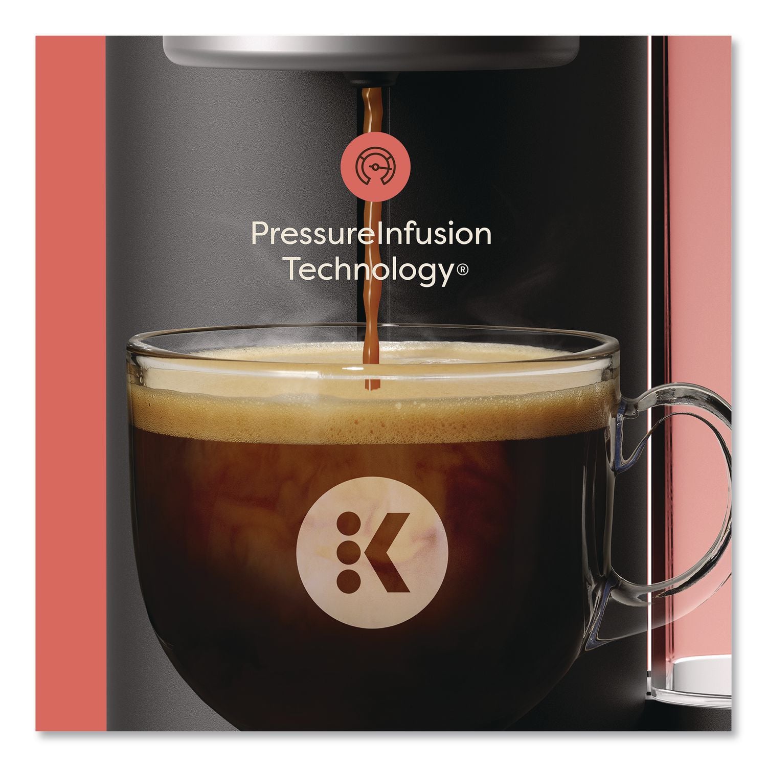 K-Crema 9-Cup Single Serve Coffee Maker, Black