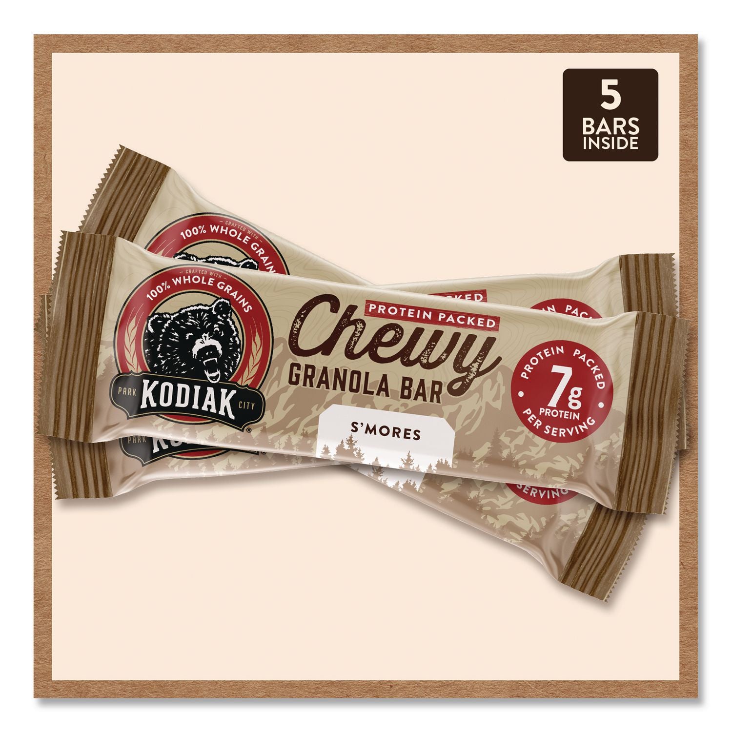 Chewy S'Mores Granola Bar, 1.23 Oz Bar, 5/Box