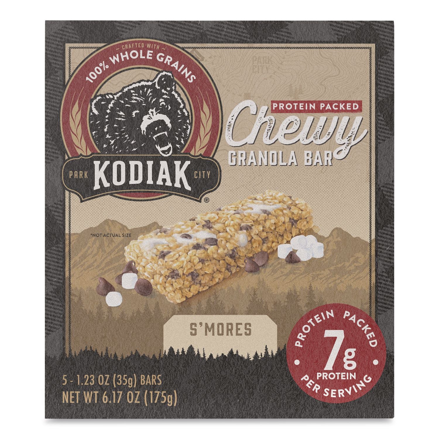 Chewy S'Mores Granola Bar, 1.23 Oz Bar, 5/Box