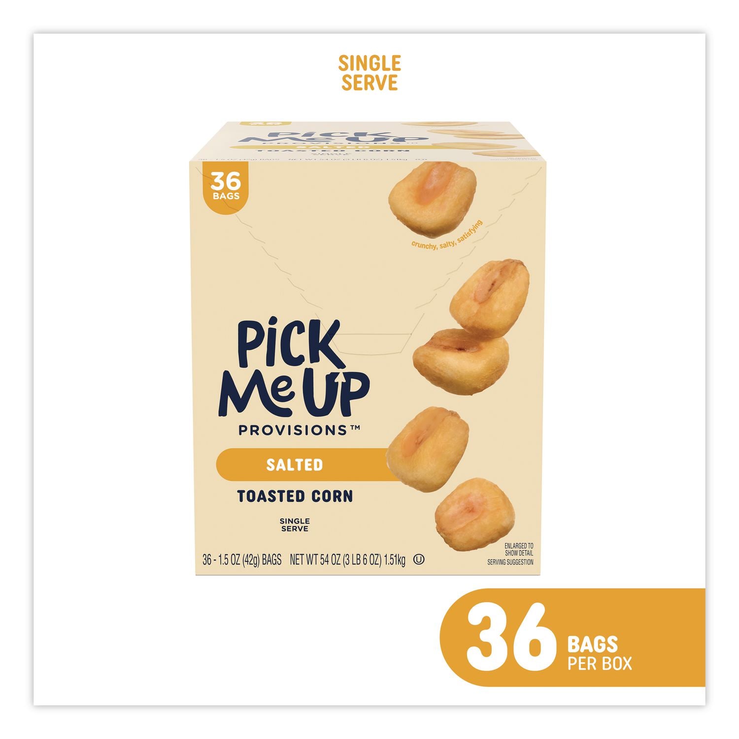 Salted Toasted Corn, 1.5 Oz Packet, 36/Box