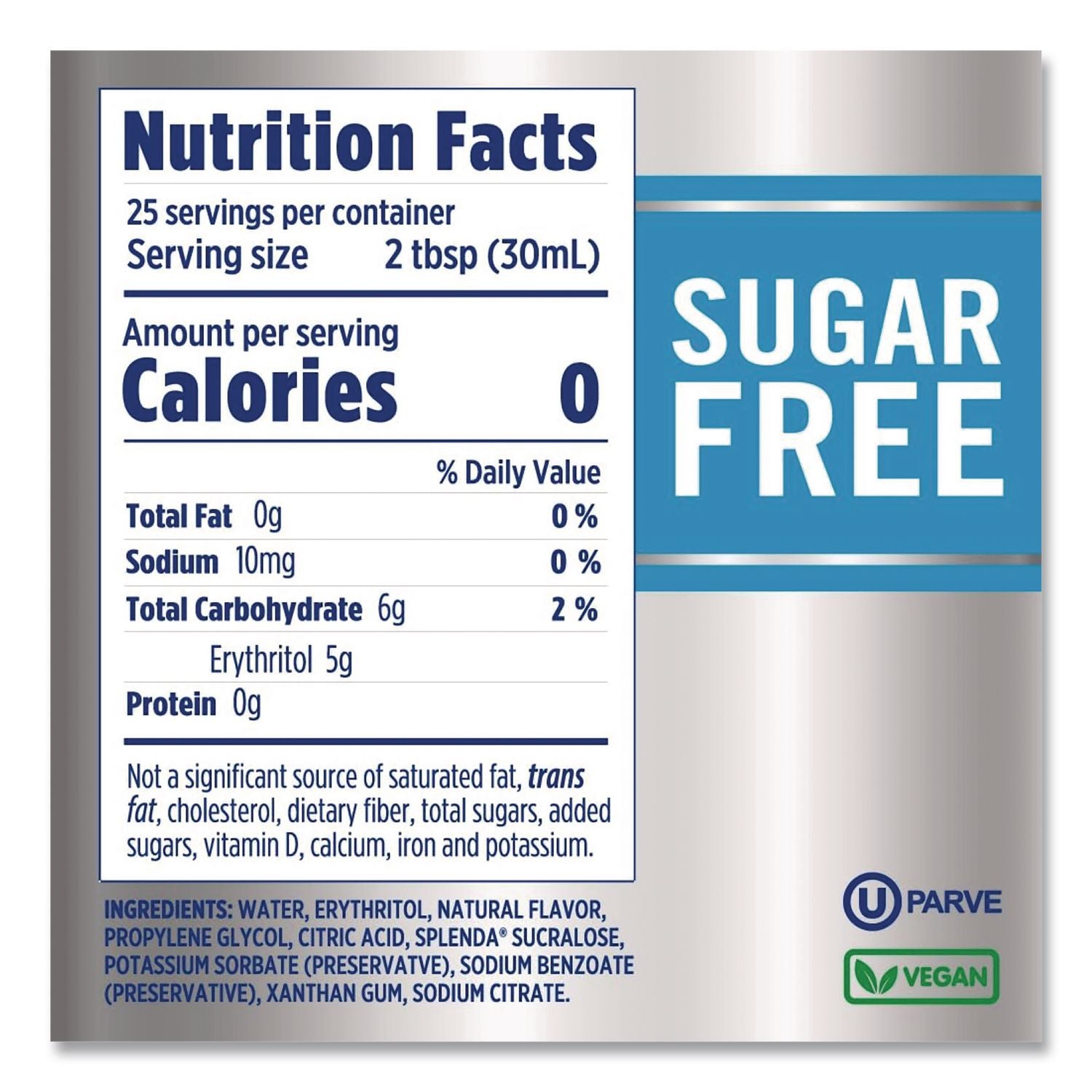 Sugar-Free Coffee Syrup, French Vanilla, 25.4 Oz Bottle, 6/Carton