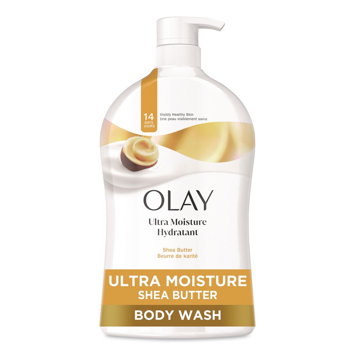 Ultra Moisture Body Wash, Shea Butter Scent, 33 Oz Pump Bottle
