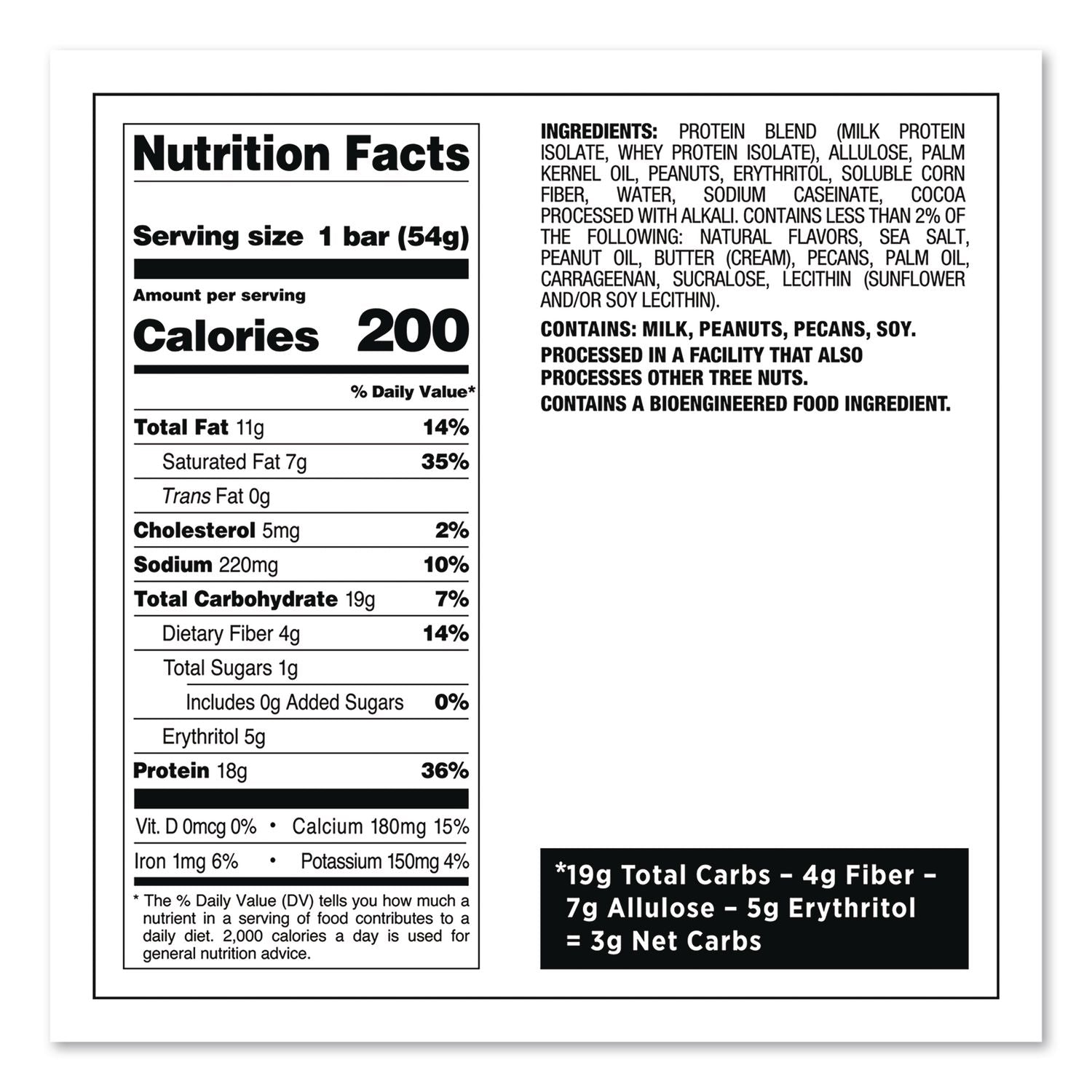 Protein Bars, Chocolate Peanut Butter, 1.9 Oz Bar, 12/Box