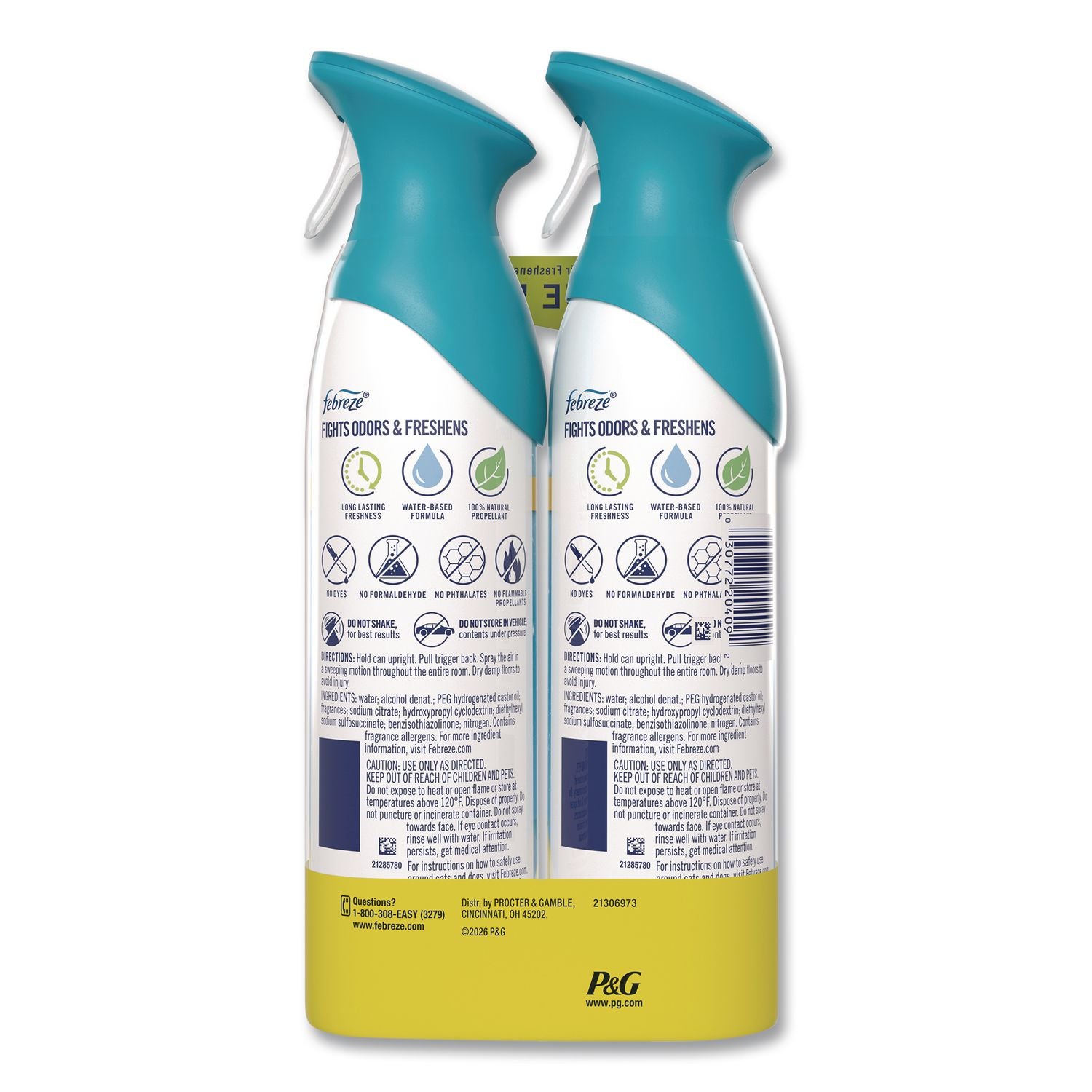 AIR, Refresh And Energize, 8.1 Oz, Aerosol Spray, 2/Pack