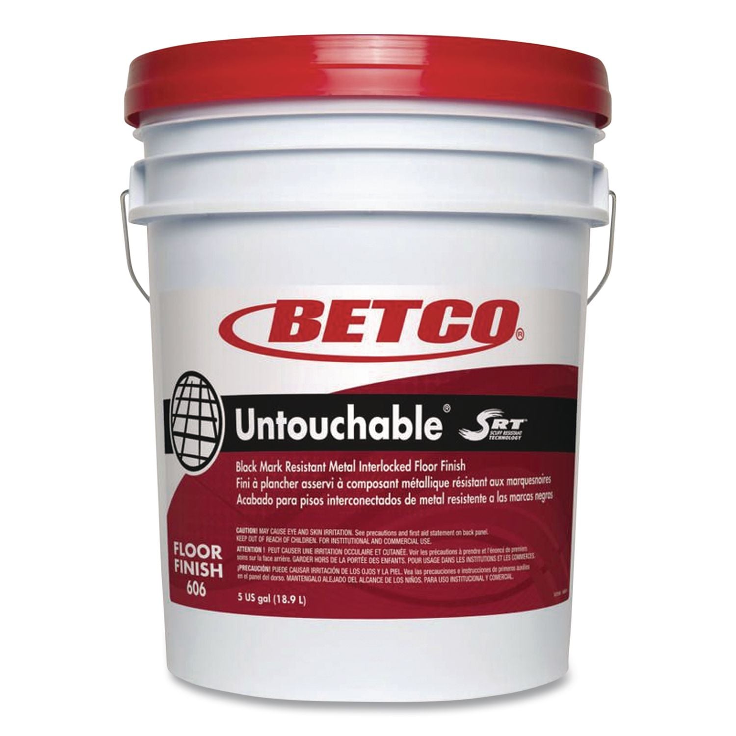 Untouchable Floor Finish With SRT, 5 Gal Pail