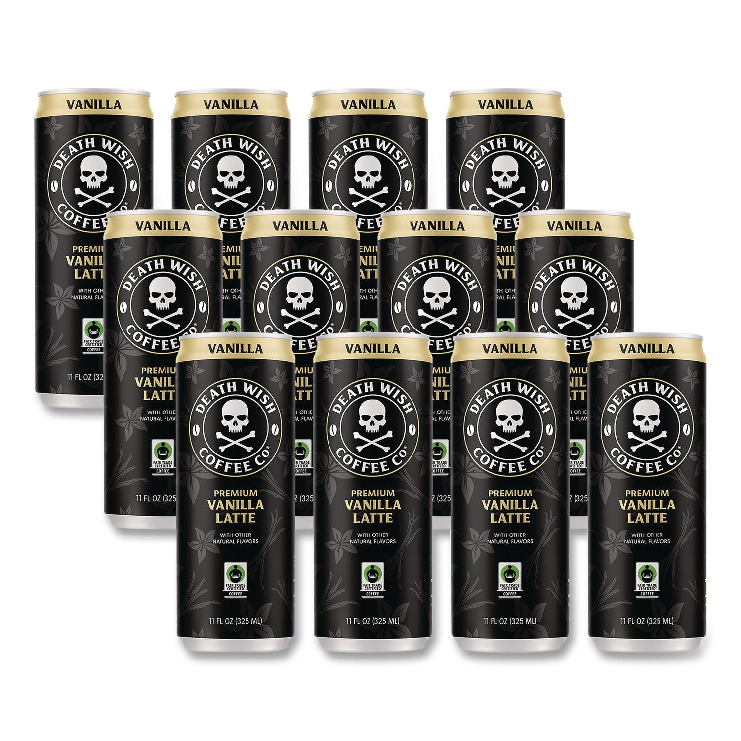 Vanilla Latte Cold Brew Coffee, 11 Oz Can, 12/Carton