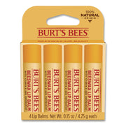 Beeswax Lip Balm, Original, 0.15 Oz Stick, 4/Pack