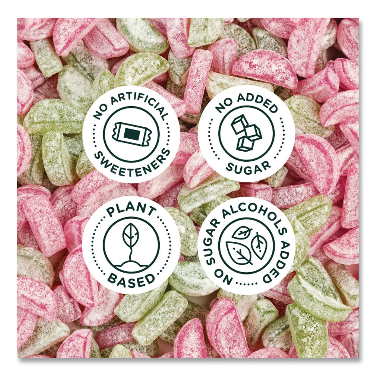 Sourmelon Bites Gummy Candy, Watermelon, 1.8 Oz Packet, 12/Box