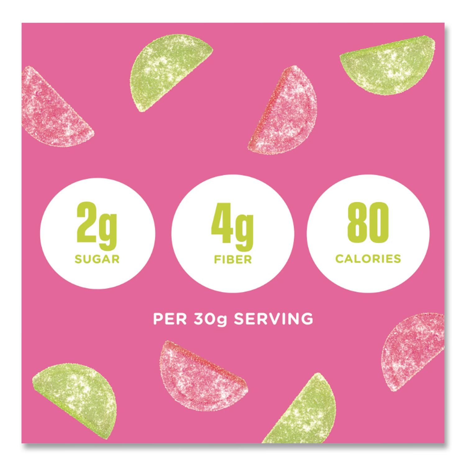 Sourmelon Bites Gummy Candy, Watermelon, 1.8 Oz Packet, 12/Box