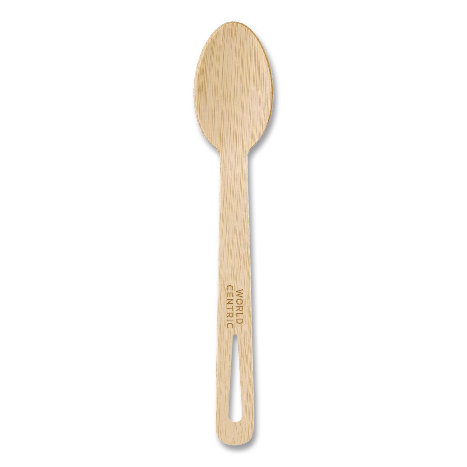 Bamboo Cutlery, Medium Heavyweigh, Spoon, Paper, Natural, 24/Pack