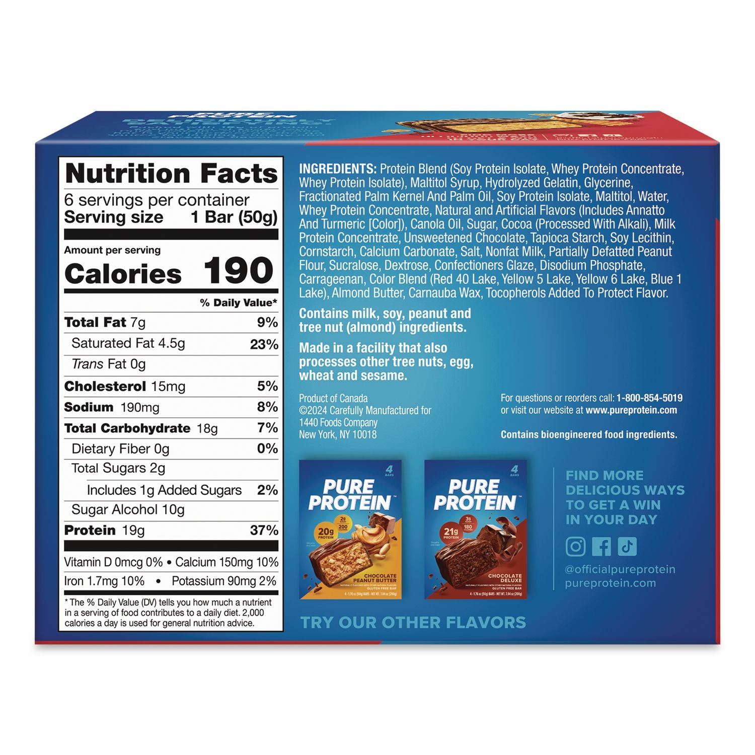 Sundae Cone Protein Bar, 1.76 Oz Bar, 6/Box