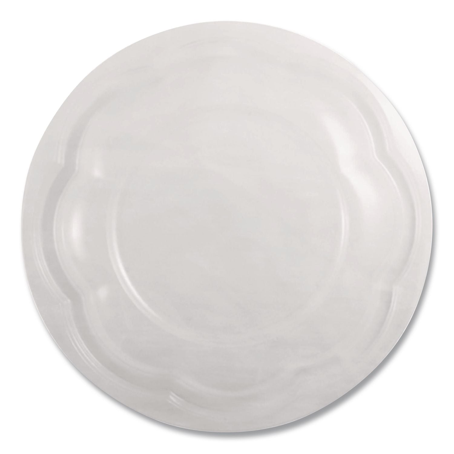 PLA Salad Bowl Lids, 5.4" Dia X 0.8"H, Clear, Plastic, 450/Carton