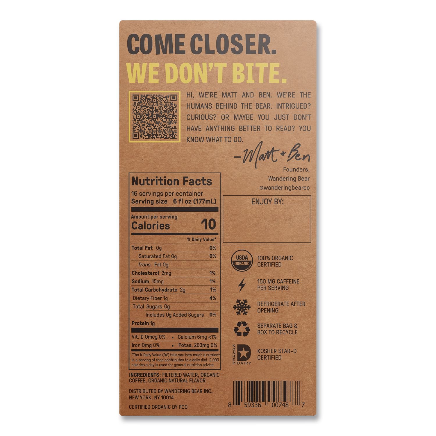 Caramel Cold Brew Coffee Tap Box, 96 Oz, 3/Carton