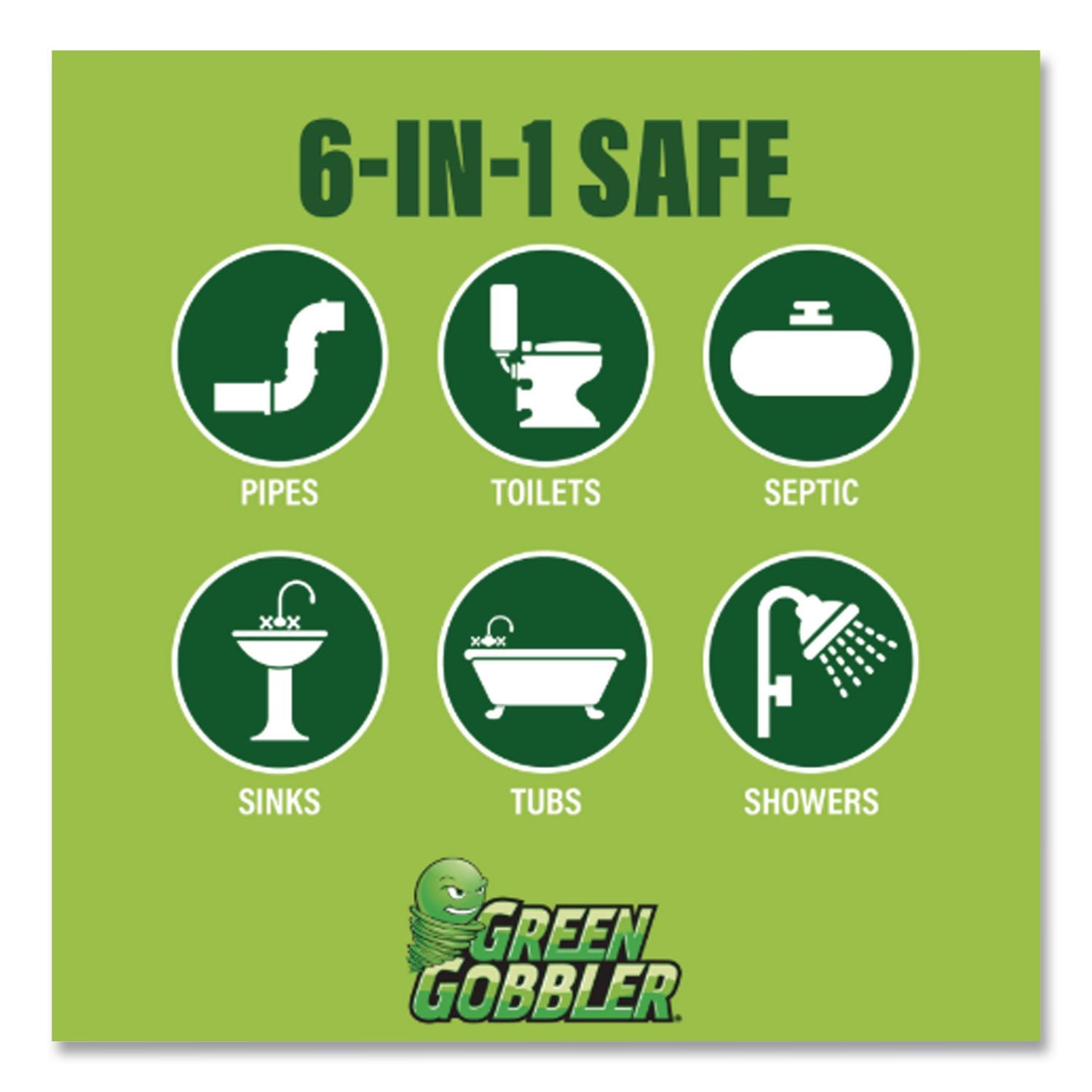 Green Gobbler Drain Clog Dissolver, 31 Oz Bottle