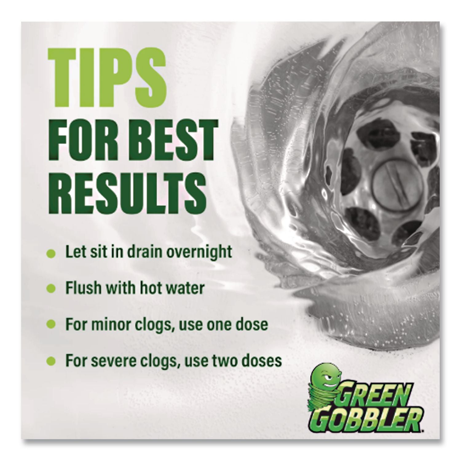 Green Gobbler Drain Clog Dissolver, 31 Oz Bottle