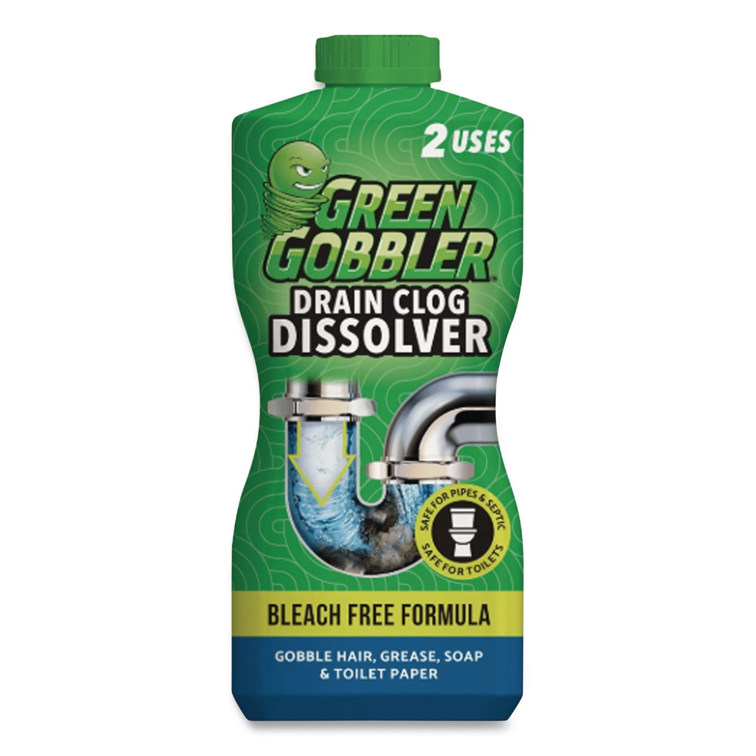 Green Gobbler Drain Clog Dissolver, 31 Oz Bottle